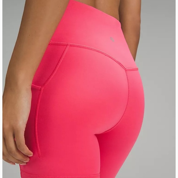 Vivid Plum Lululemon Align Shorts with Pockets - Picture 4 of 6